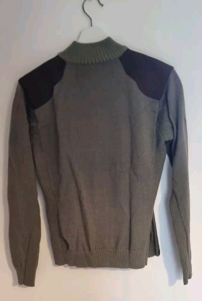 Le Chameau Green 50% Wool Women's Cardigan Size M