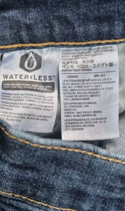 Levis Men's Lot 510 Skinny Strech Jeans Size W34 L34