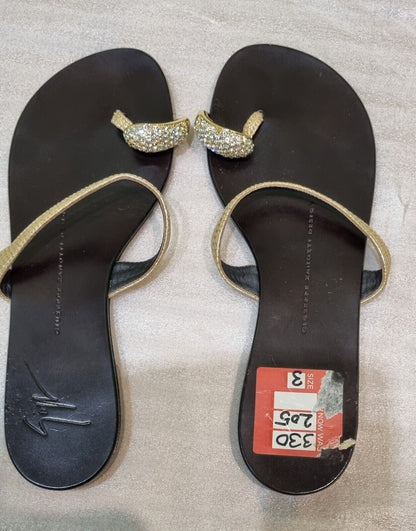 Reduced: Giuseppe Zanotti Flat Sandals Size 3