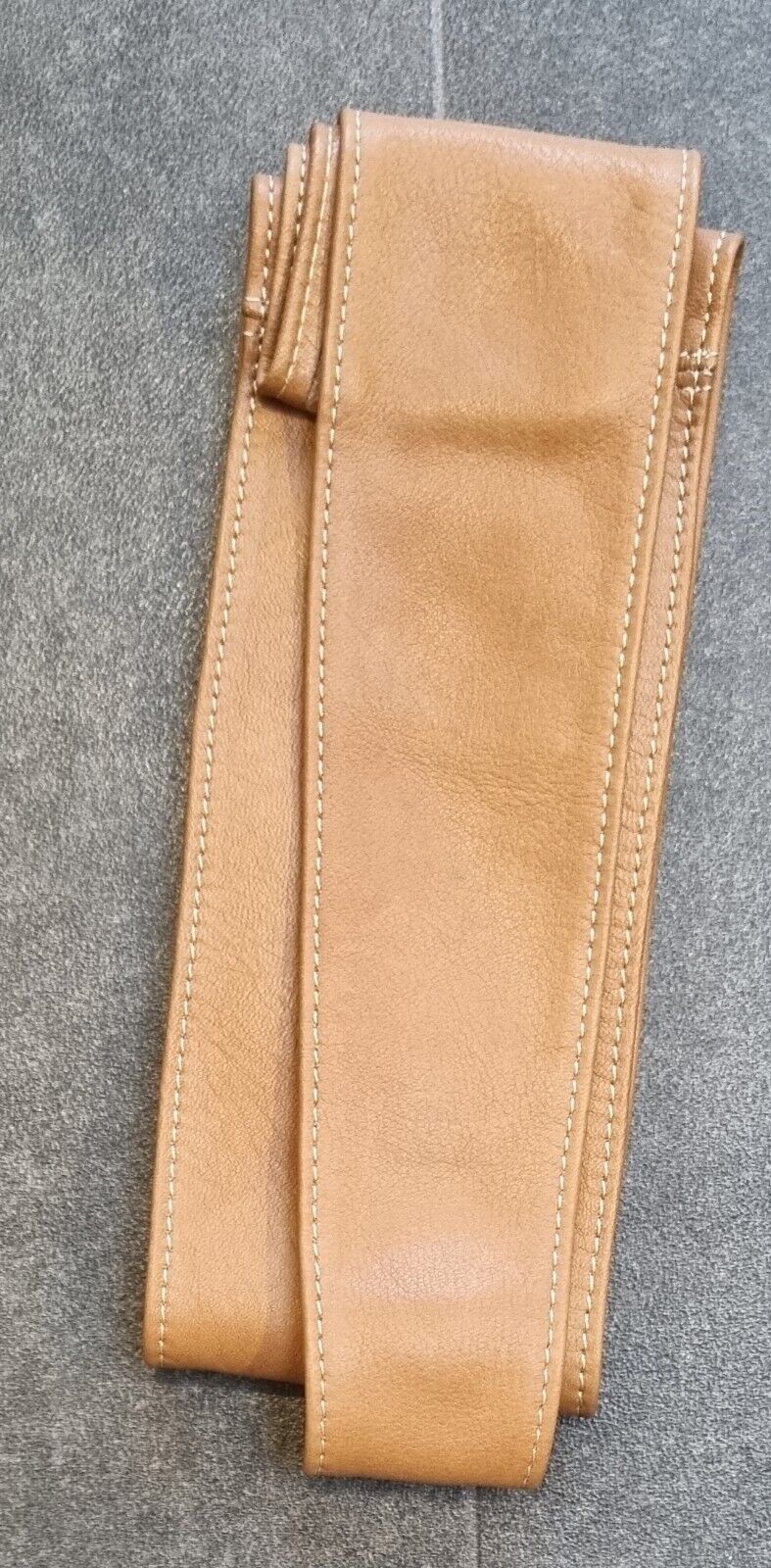Ella Bundle Of Two Leather Belts, Grey And Brown. One With Tags One Without