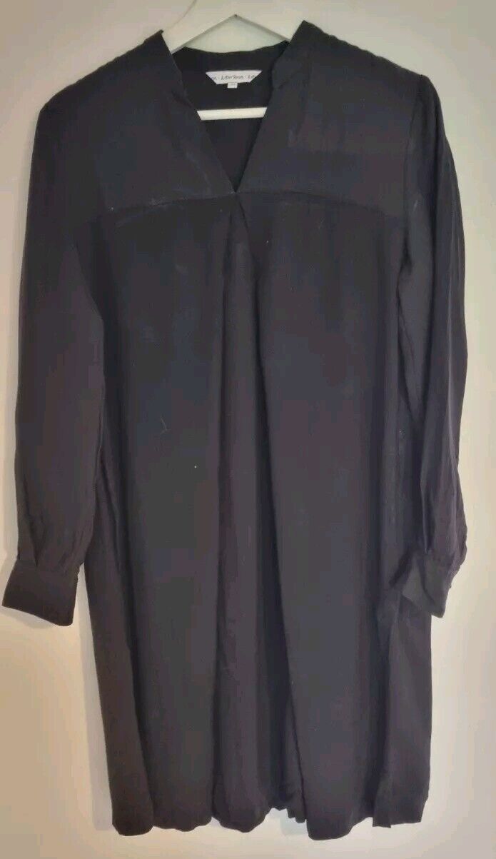 And Other Stories Women's Black Silk Mix Dress Size 34