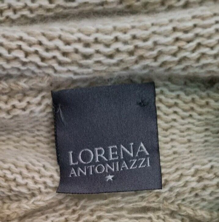Lorena Antoniazzi Women's Oat Wool Cashmere Mix Pullover Jumper Size 46