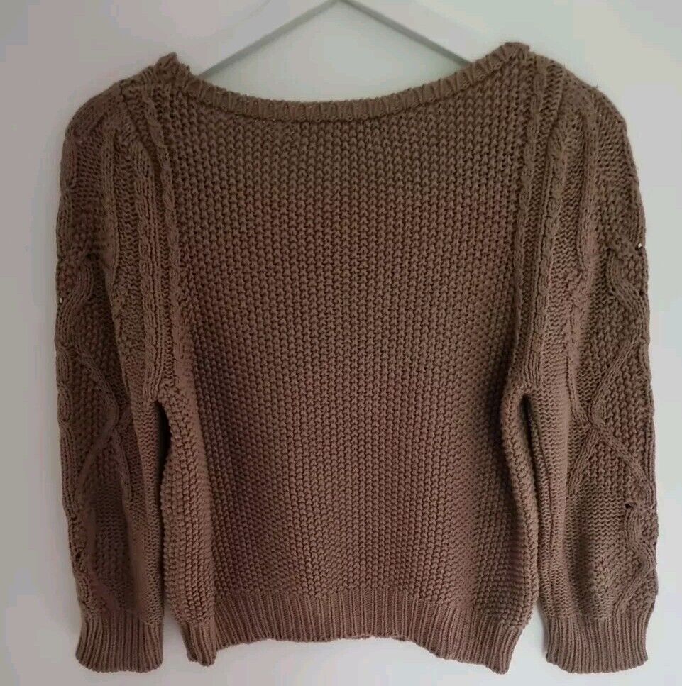 Vanessa Bruno Athe Brown Women's 100% Cotton Sweater,  Jumper Size 0