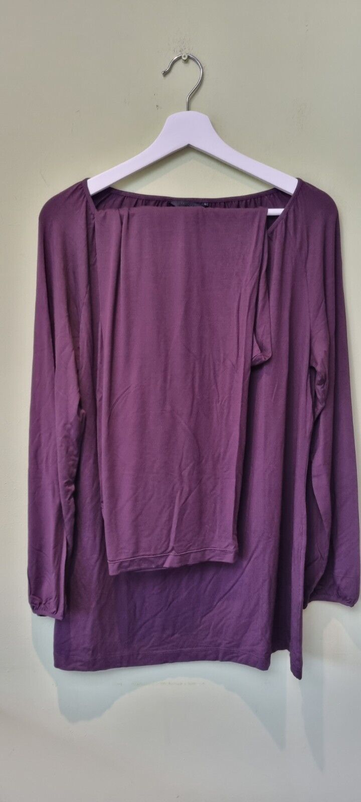 Reduced: Hanro Of Switzerland Women's Two Piece Burgandy Lounge Suit Size S