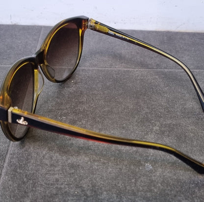 Designer Vivienne Westwood Women's Brown Vintage Sunglasses VW736A2