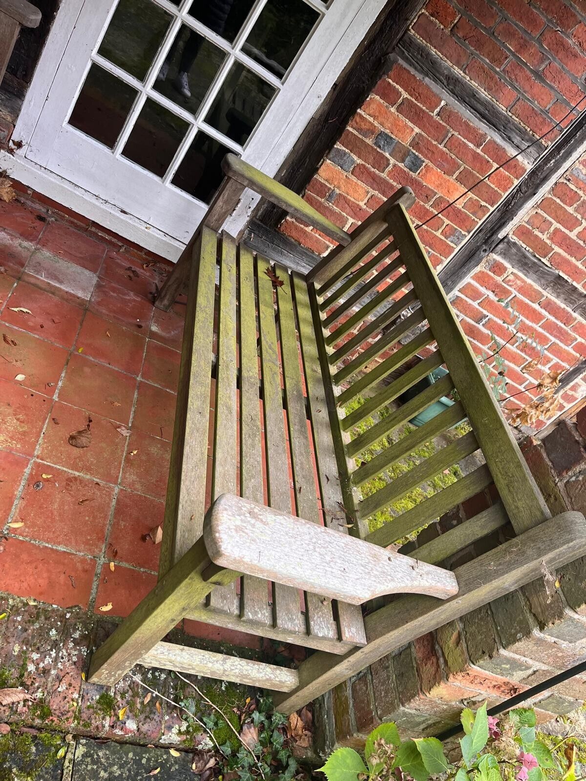 Two Teak Outdoor Garden Benches