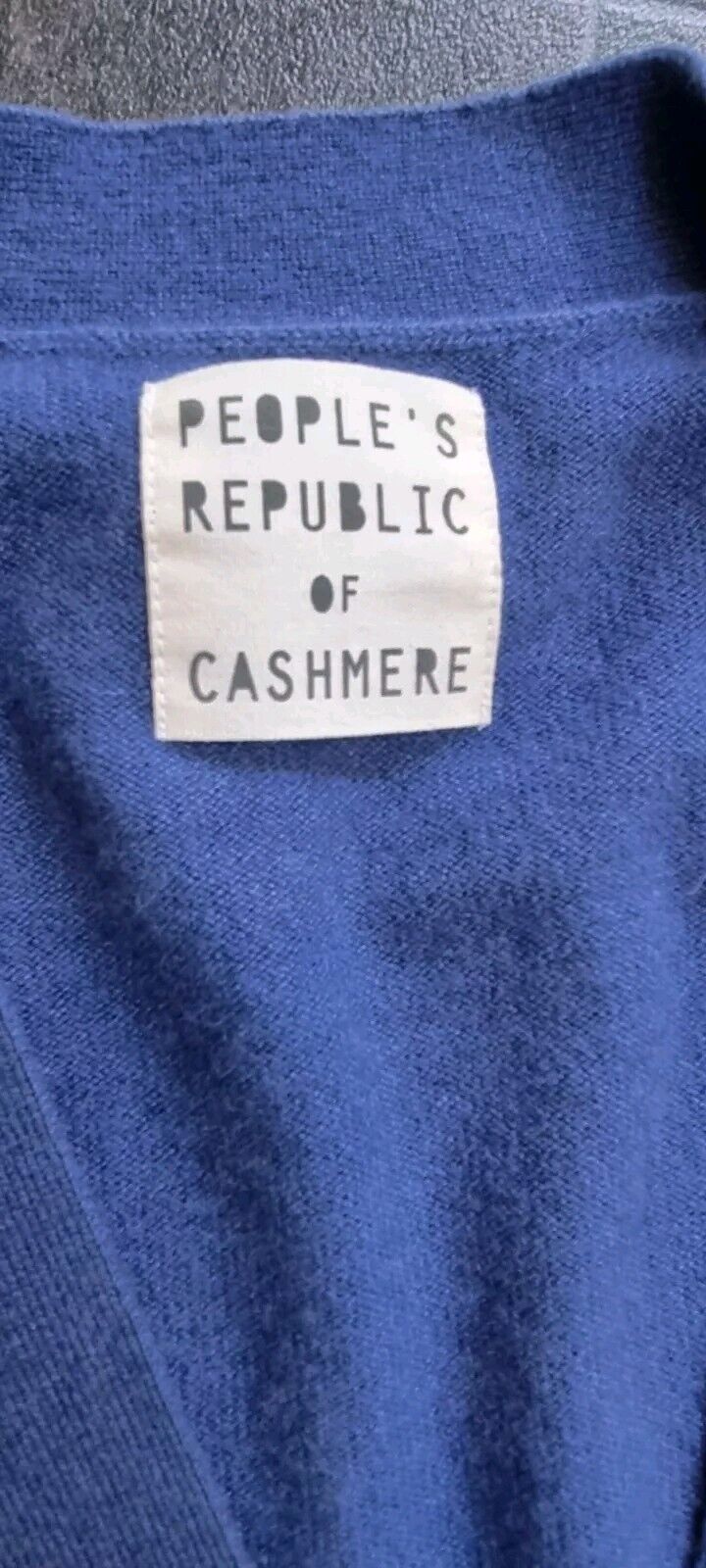 People's Republic Of Cashmere Women's Blue Buttoned 100% Cashmere Cardigan M