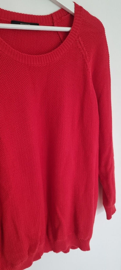 MaxMara Weekend 100% Cotton Women's Red Pullover  Jumper XL