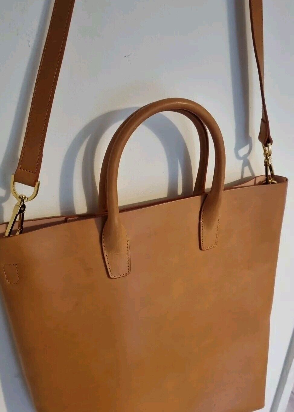 Mansur Gavriel Made In Italy Women's Tan Large Shoulder Bag
