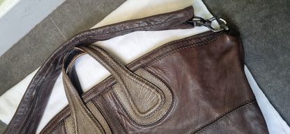 Genuine Two Way Givenchy Women's Brown Leather Shoulder Bag With Logo Dustbag