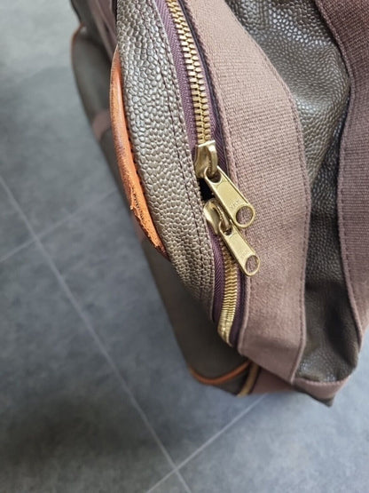 Mulberry Scotchgrain Suitcase, Brown Medium Sized