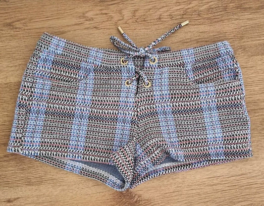 Melissa Odabash Acylic Mix Dog Tooth Beach Shorts Size Small