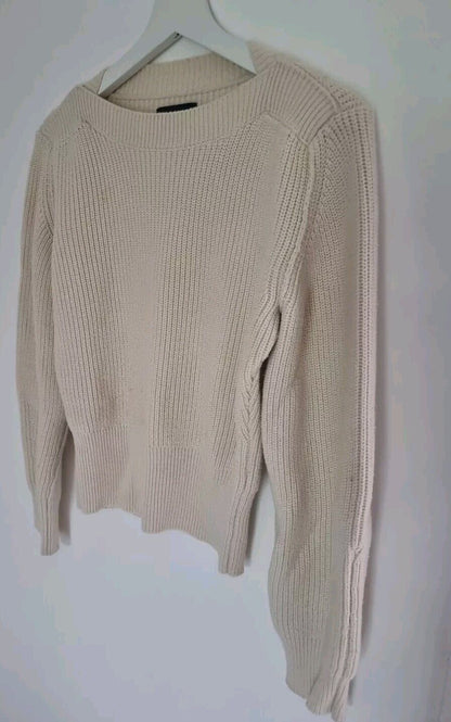 Isabel Marant Made In Italy Women's Cream Knit Pullover Jumper Size 34