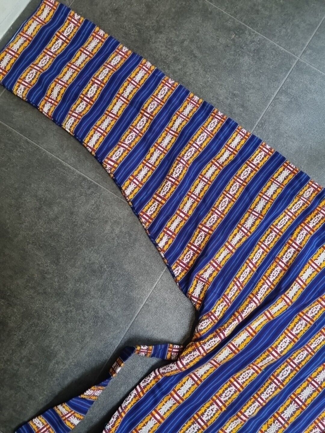Men's Vibrant Blue Heavyweight Handmade, Lined Silk Kimono One Size
