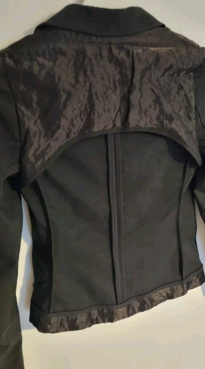All Saints Women's Black Two Tier Jacket, Blazer Size 6