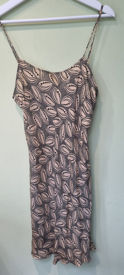 Diane Von Furstenberg Ladies Brown Aztec Silk Slip