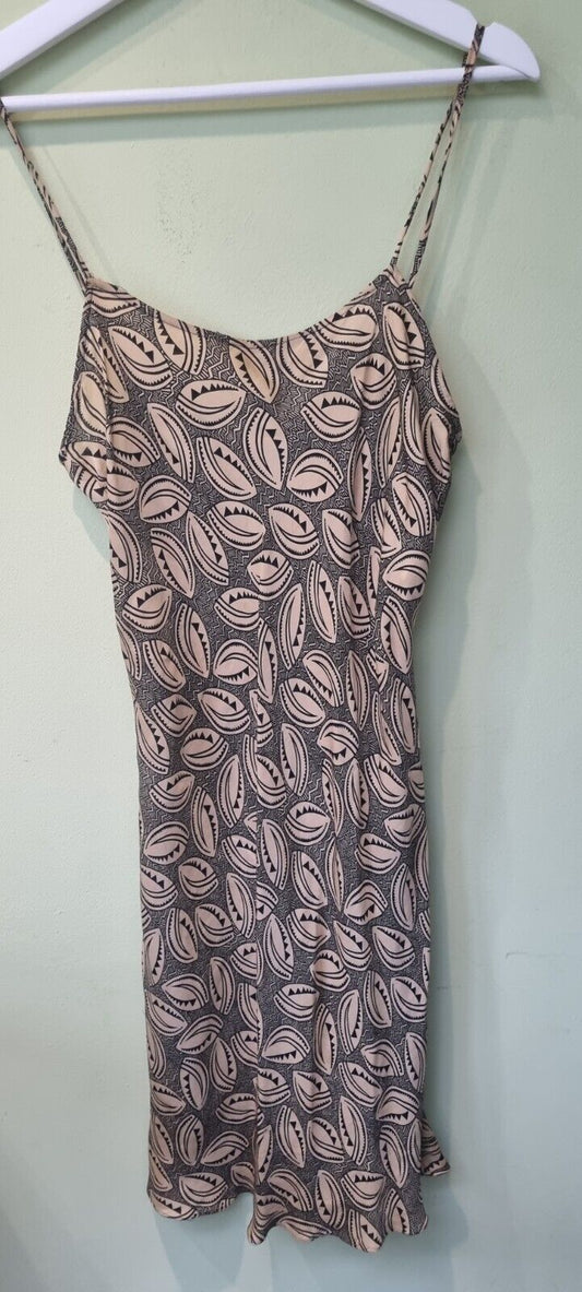 Diane Von Furstenberg Ladies Brown Aztec Silk Slip