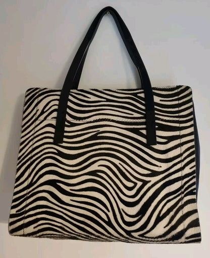 Joseph Women's Zebra Animal Print Women's Shoulder Tote Bag