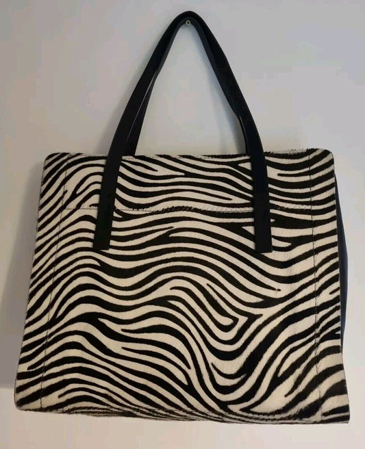 Joseph Women's Zebra Animal Print Women's Shoulder Tote Bag