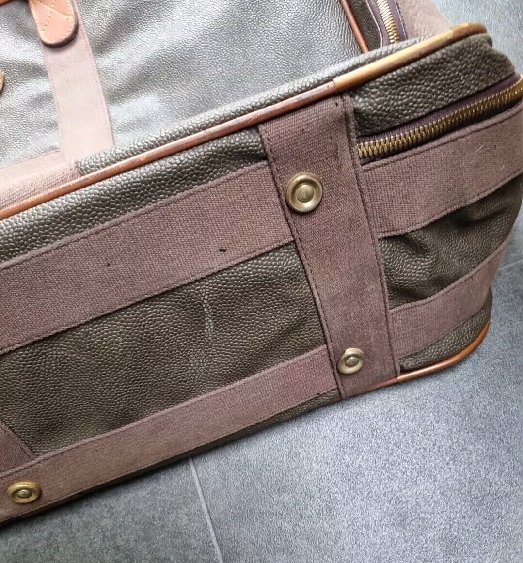 Mulberry Scotchgrain Suitcase, Brown Medium Sized