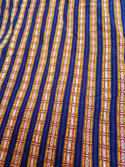 Men's Vibrant Blue Heavyweight Handmade, Lined Silk Kimono One Size