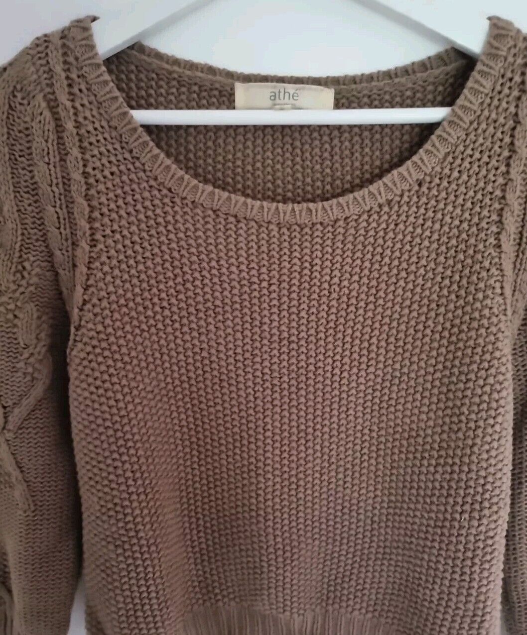 Vanessa Bruno Athe Brown Women's 100% Cotton Sweater,  Jumper Size 0