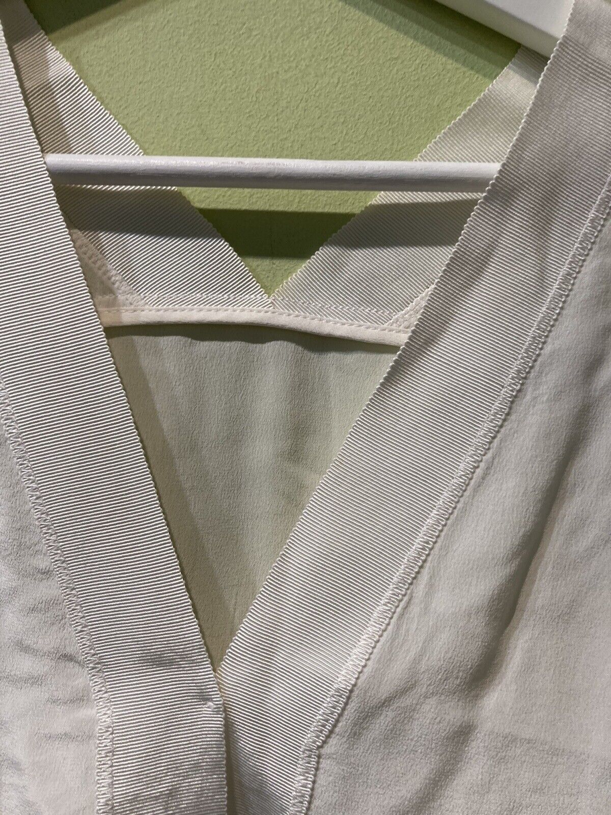 Sandro Paris  Women's Off White 100% Silk Vest Top With Mesh Panel Size XS