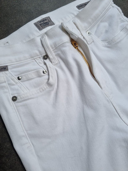 Citizens Of Humanity Women's Rocket Crop Mid Rise Skinny White Jeans Size 23