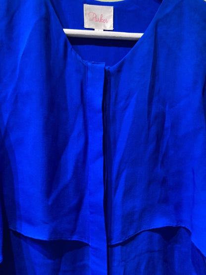 Parkes Women's 100% Silk Blue Blouse Size Small