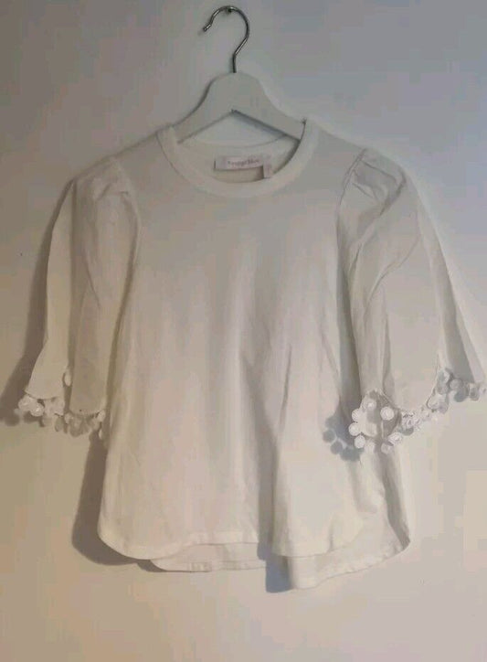 See By Chloe Women's White Cotton Top Size XS
