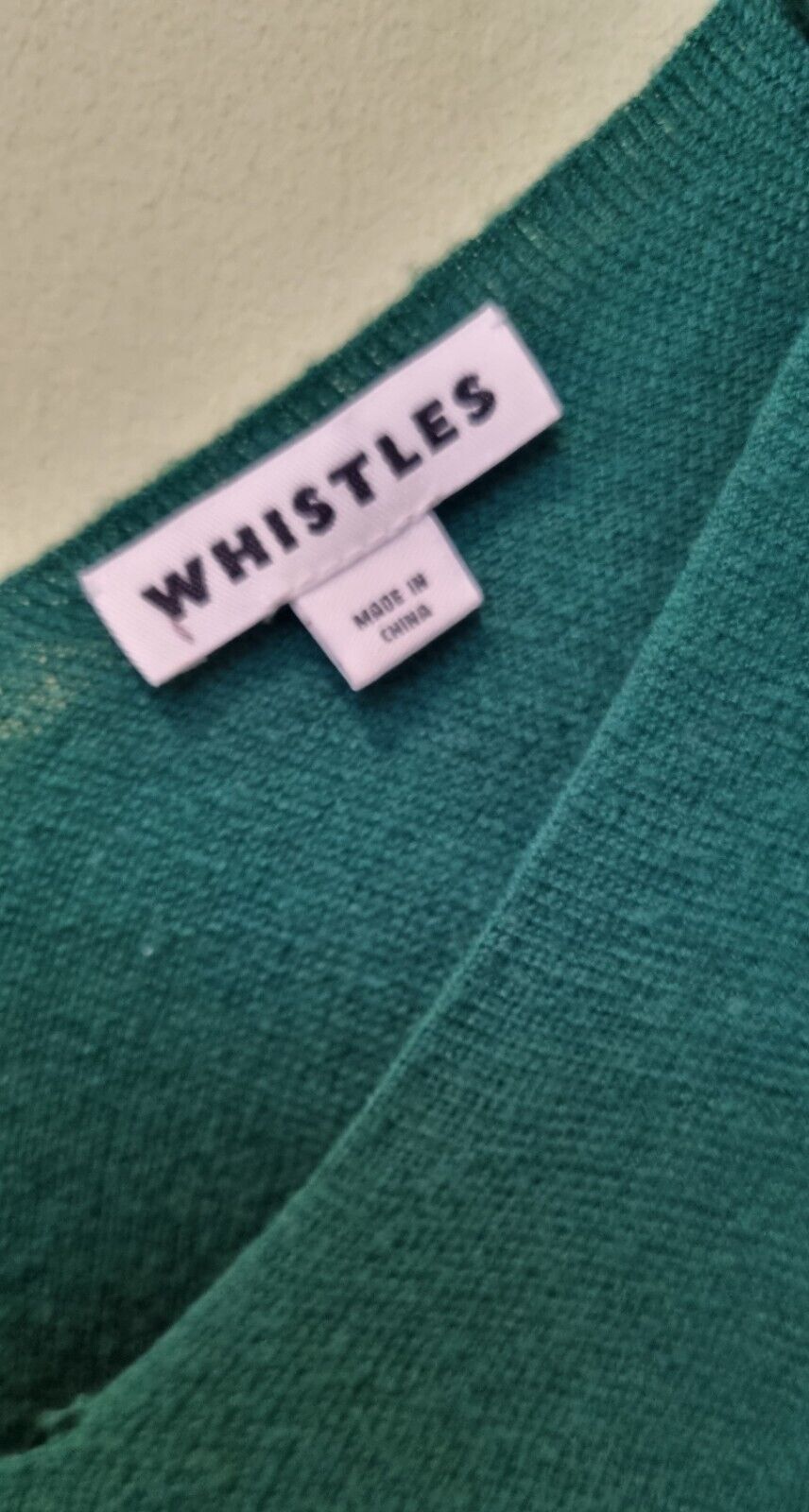 2 X Whistles Women's Pullovers, Jumpers Bundle One Blue, One Green Size 16 / L