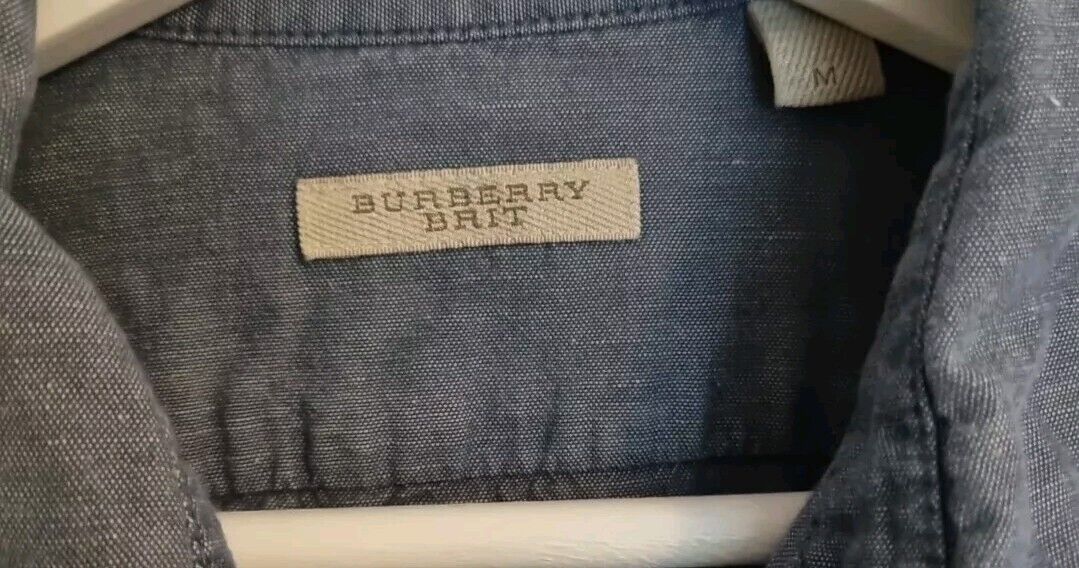 Burberry Brit Men's Blue Cotton Shirt Size M