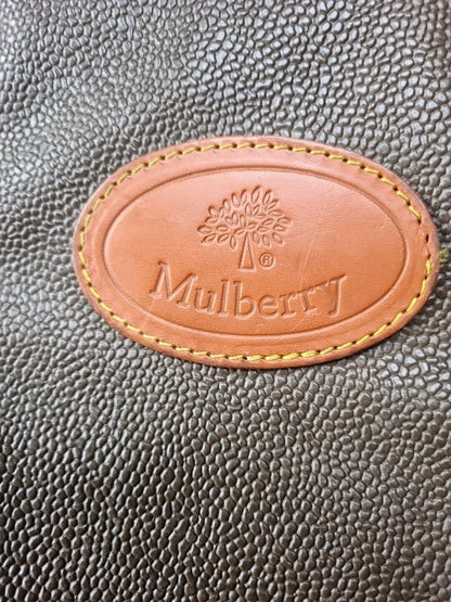 Mulberry Scotchgrain Suitcase, Brown Medium Sized