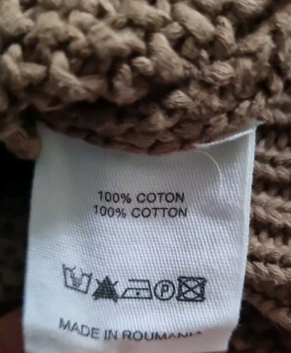 Vanessa Bruno Athe Brown Women's 100% Cotton Sweater,  Jumper Size 0