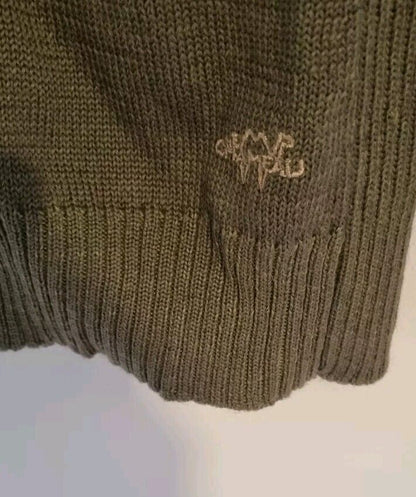 Le Chameau Green 50% Wool Women's Cardigan Size M