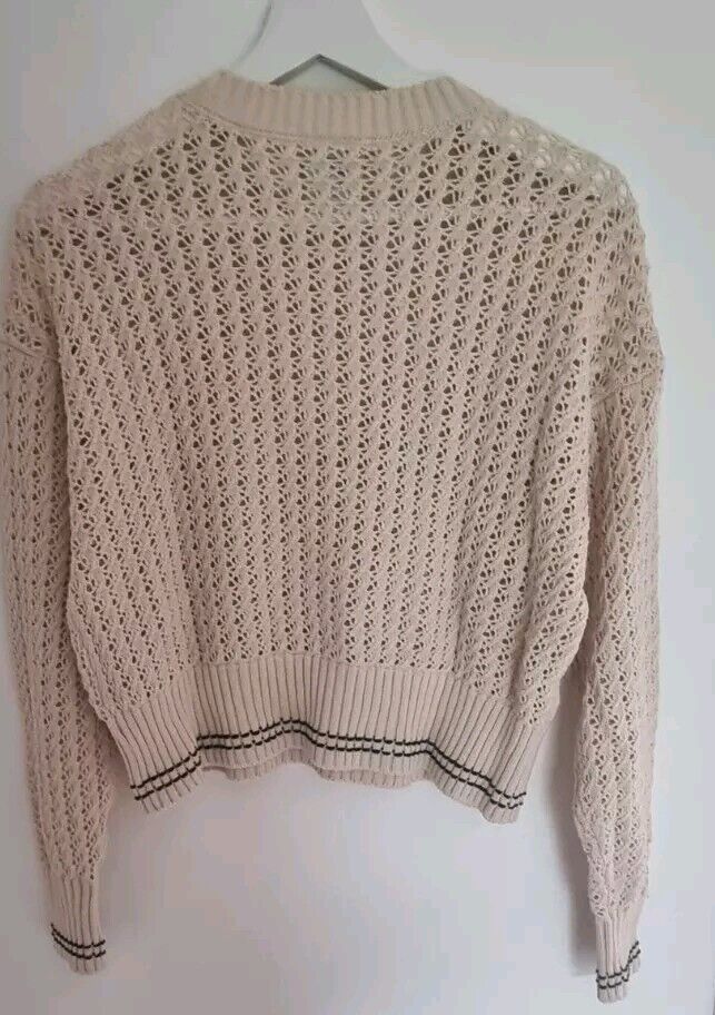 Varley Women's  Natural Azores Sweater, Pullover 100% Cotton Size XS