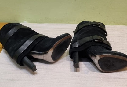Reduced: Sebastian Black Healed Boots Size 5