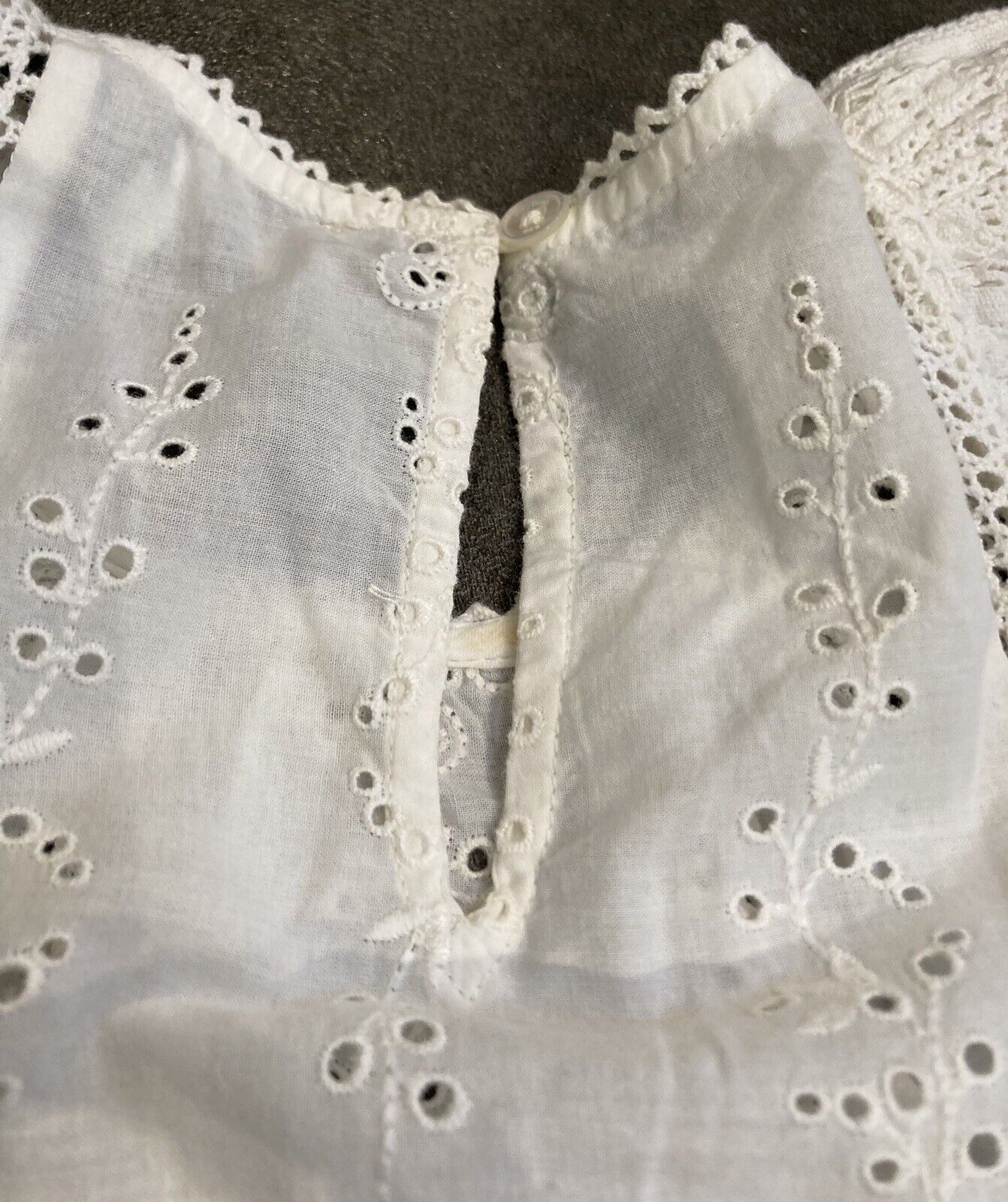 SEA Women's Cotton, Broiderie Anglaise Blouse Size XS