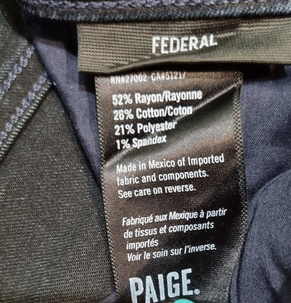 Reduced: Paige Federal Conway Mens Black Jeans Size 33