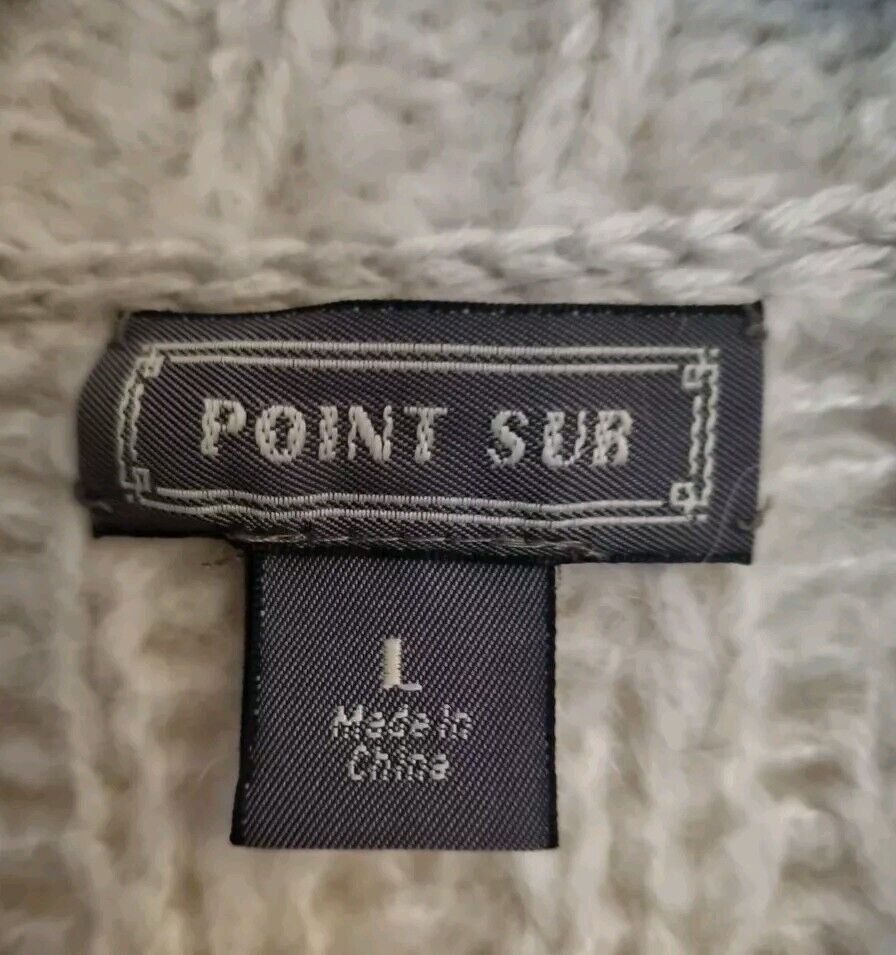 Point Sur Women's Cream Jumper Pullover, Acrylic, Alpaca And Wool Mix Size Large
