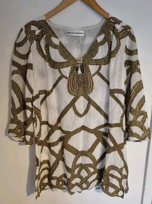 Maryan Mehlhorn Women's Tunic Top Kaftan Beach Cover Up Size Medium