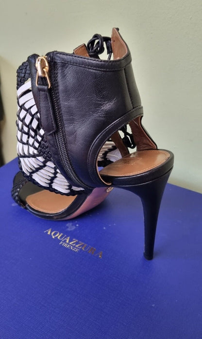 Aquazzura Firenze Womens Oasi 105 Nappa Heals Size 38.5