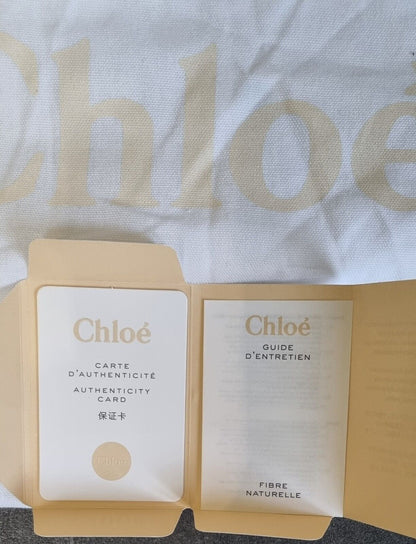 Fabulous Tote Bag By Chloe With Authenticity Card Large Viscose Tote Bag