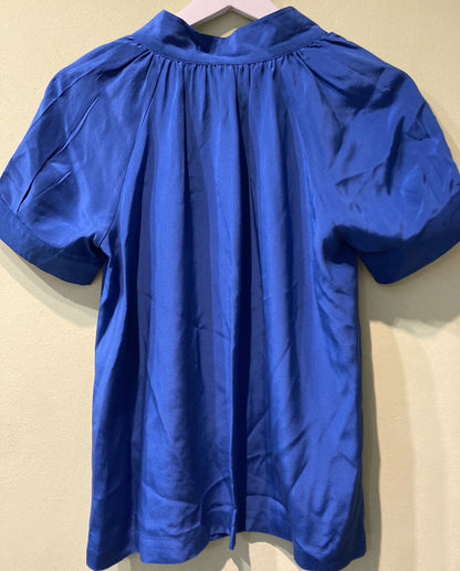 Paul And Joe Women's  Blue Silk Blouse Size Small