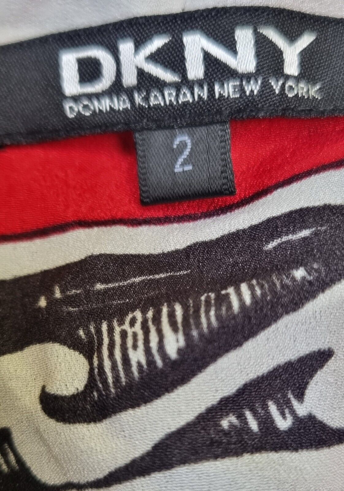 DKNY Donna Karan Women's 100% Silk Kaftan Layered Top Size 2