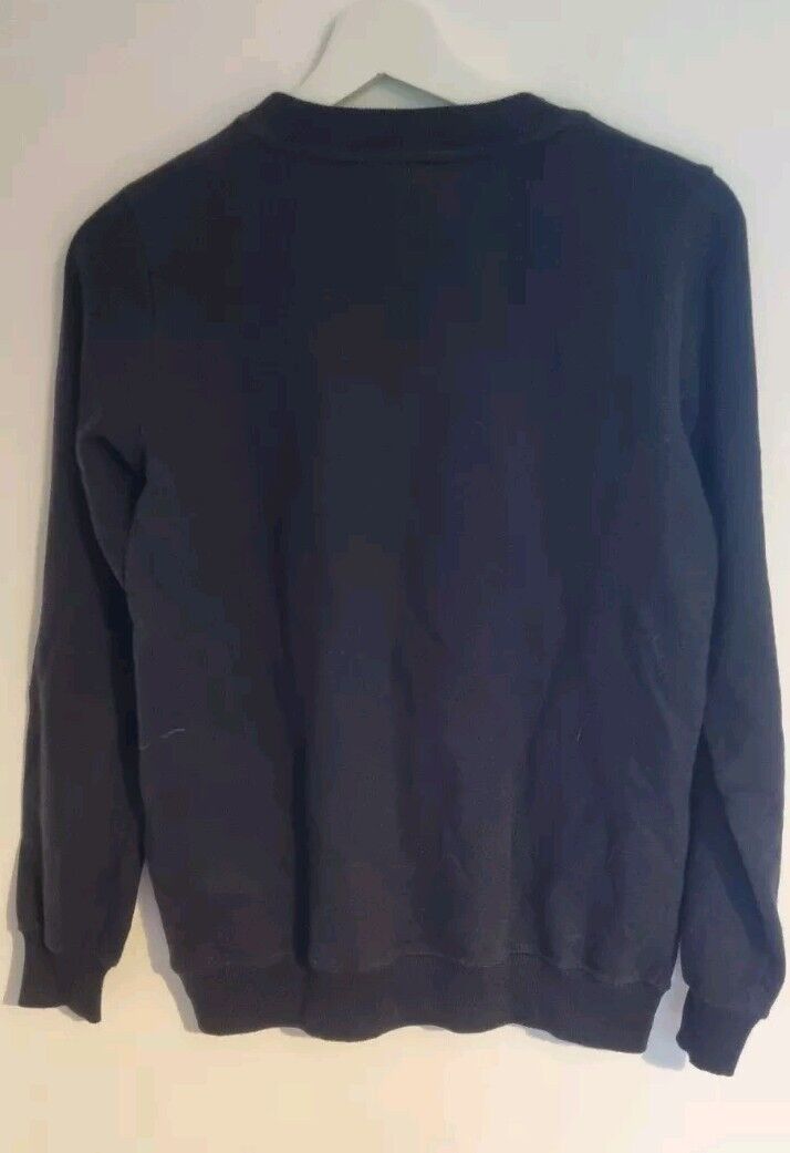 Markus Lupfer Women's Black Sweater 100% Cotton With Chain Safety Pin Size XS
