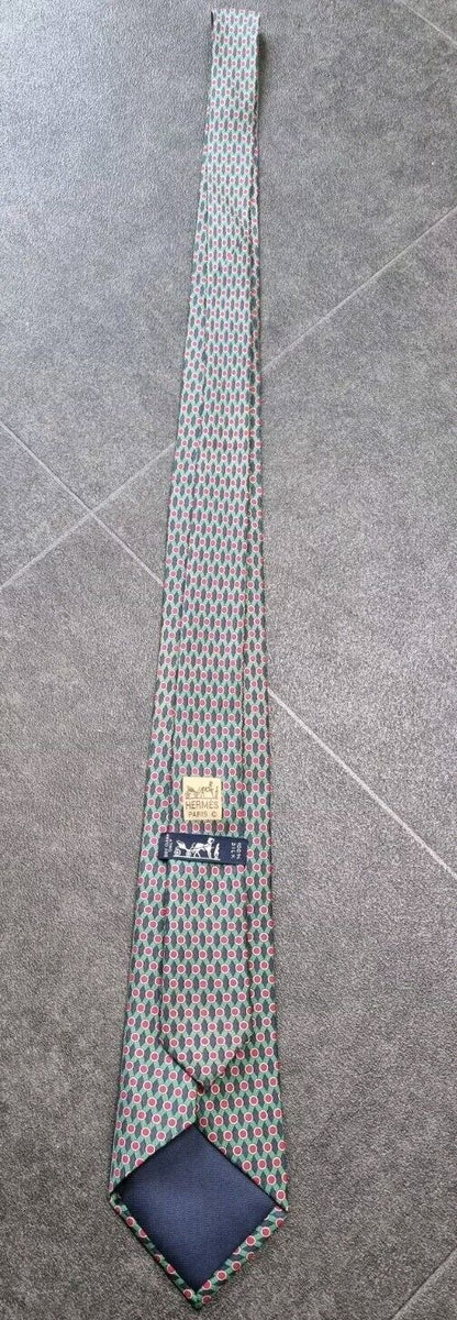 Hermes Men's 100% Silk Tie