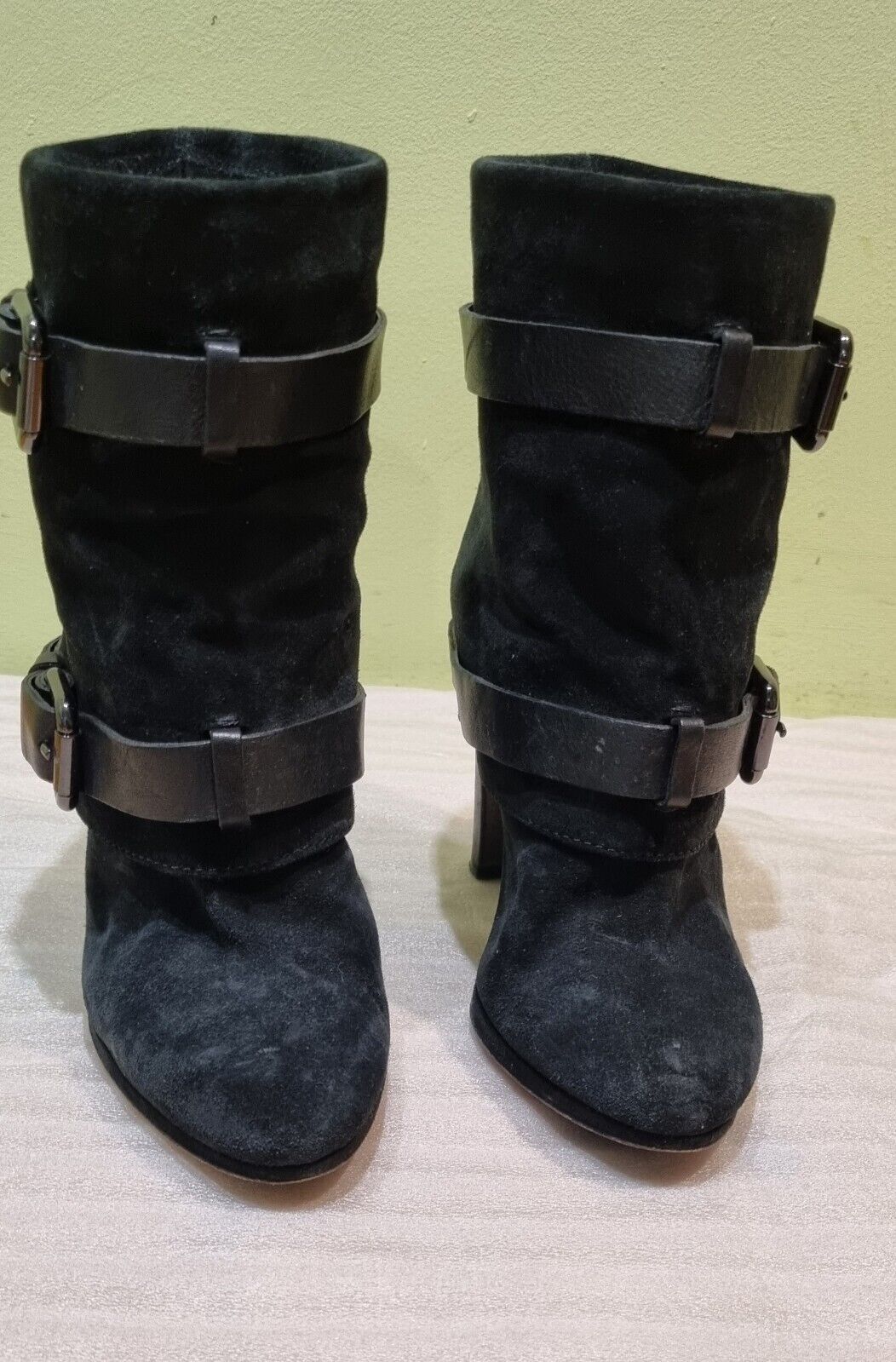 Reduced: Sebastian Black Healed Boots Size 5