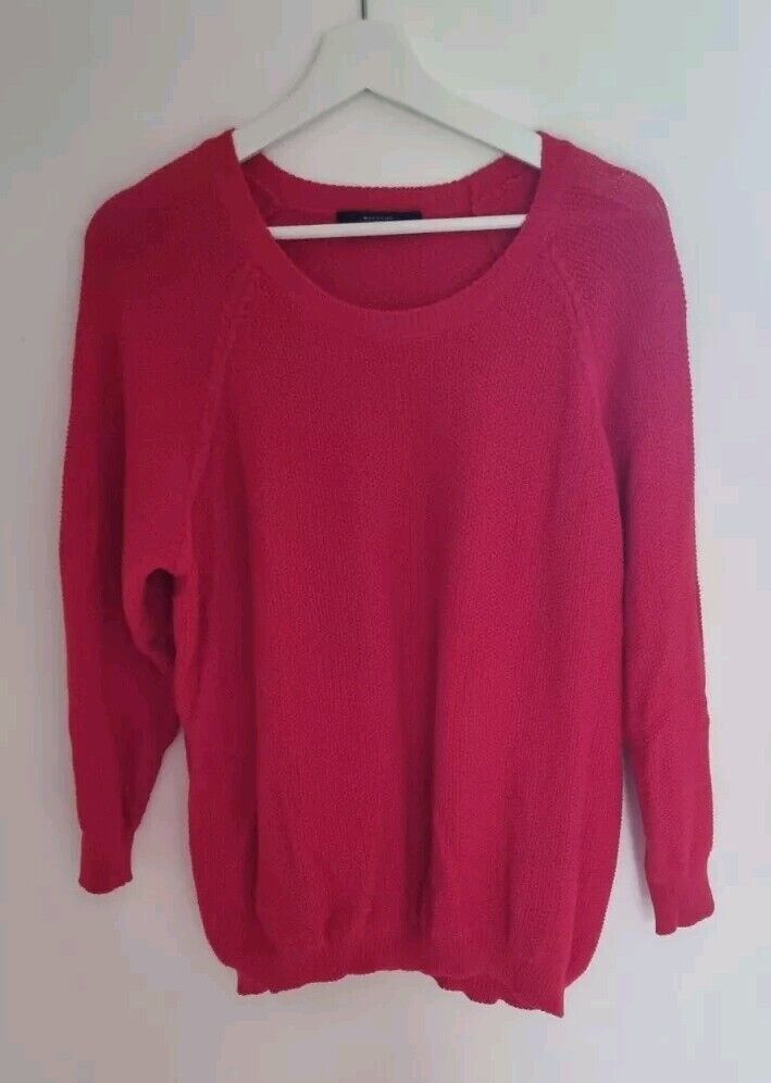 MaxMara Weekend 100% Cotton Women's Red Pullover  Jumper XL
