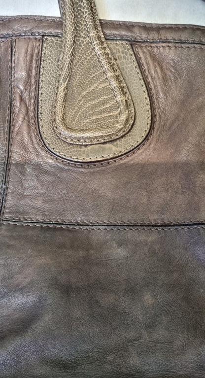 Genuine Two Way Givenchy Women's Brown Leather Shoulder Bag With Logo Dustbag